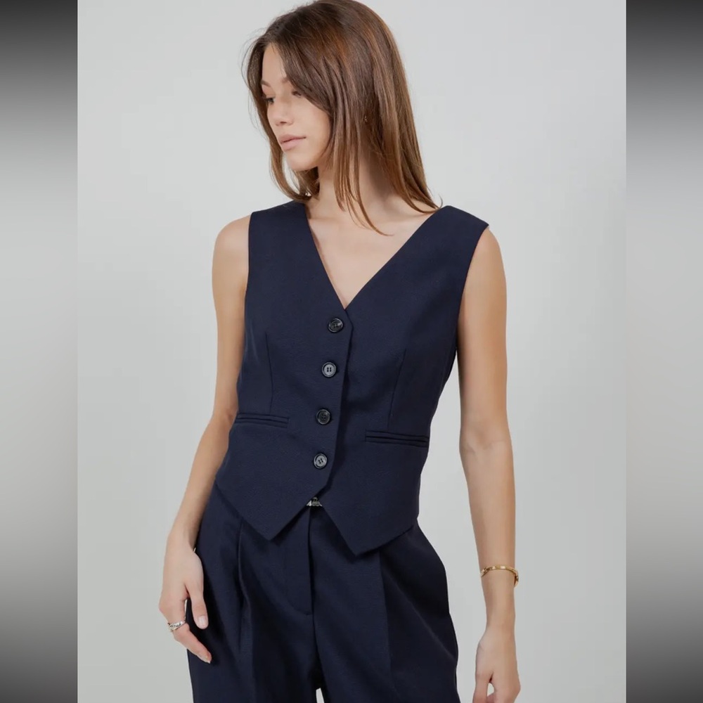 Classic Navy Women's Vest